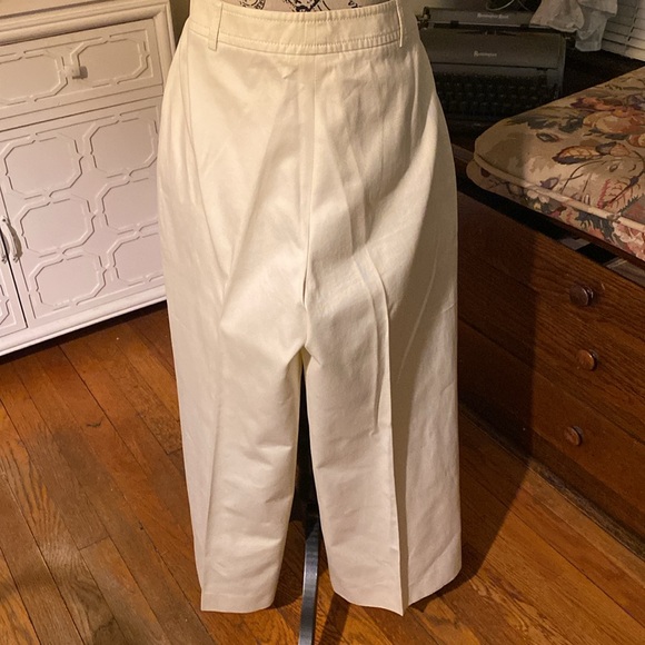 AKRIS PUNTO BEIGE WIDE LEG SIZE 12 - Picture 3 of 6